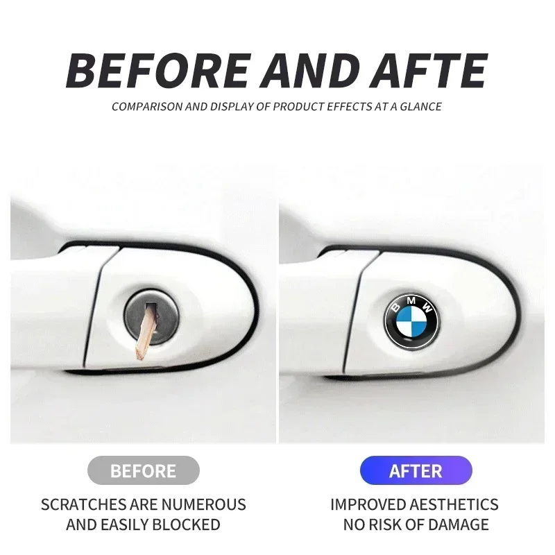 10 шт. автомобильный Стайлинг наклейки на замочную скважину декоративная защита