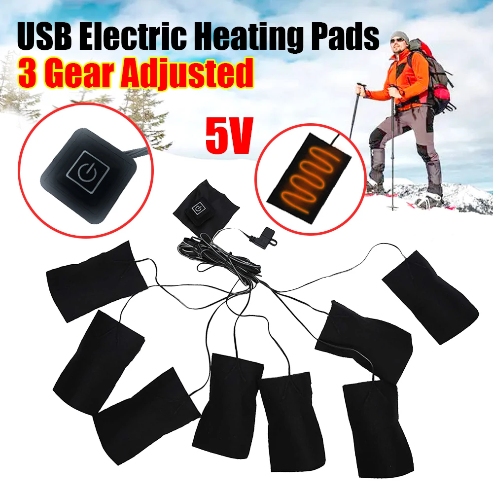 

Clothes Heater Pad USB 3 Gear Adjustable Temperature Winter Electric Safe Fast-Heating Warmer Vest For Vests Jackets Garment