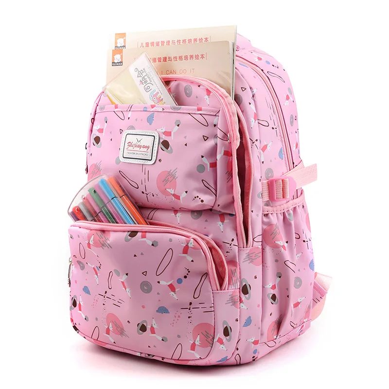 waterproof Children School Bags For Girls cartoon Printing Backpack Kids Book Bag Primary School Backpacks kids Satchel mochila