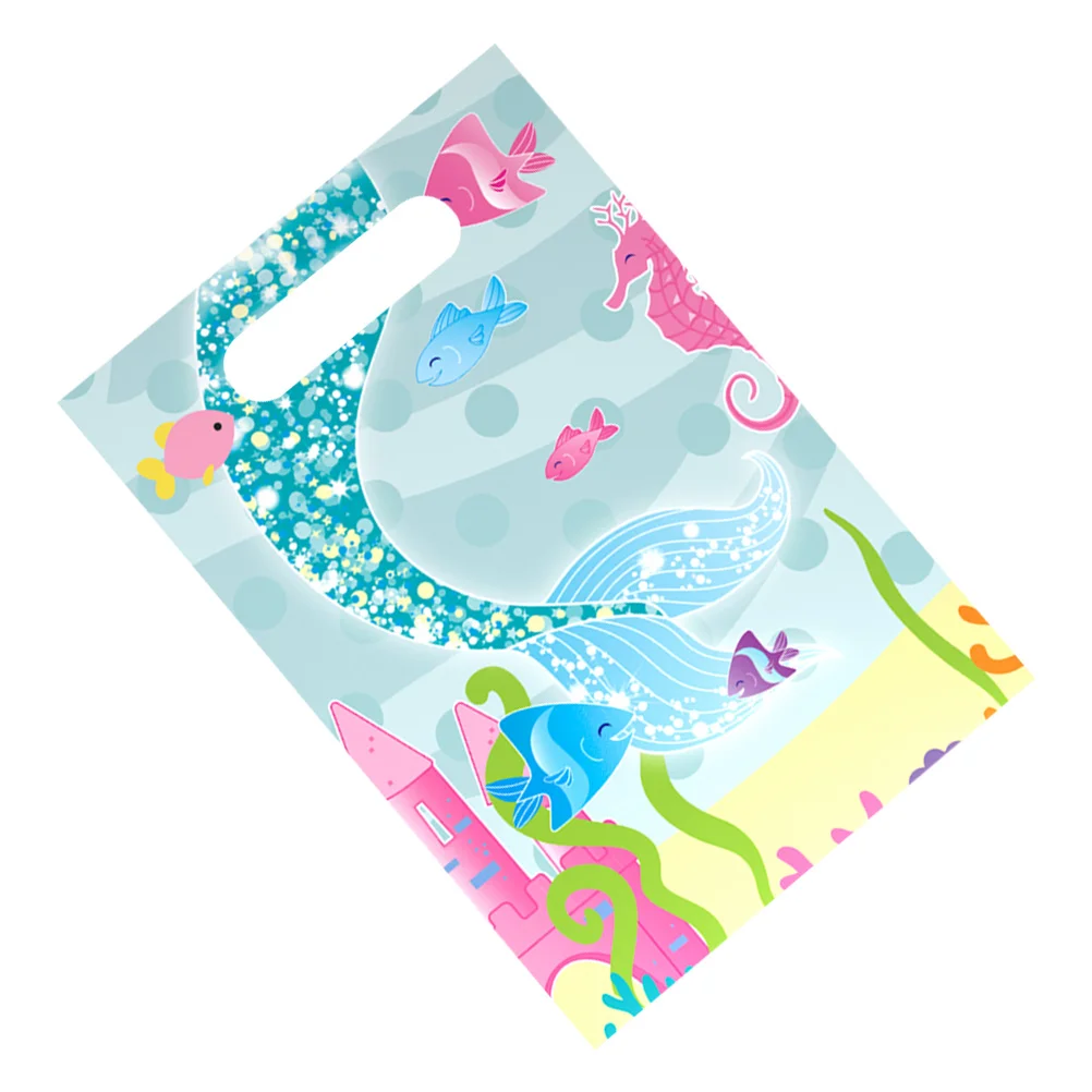 

10 Pcs Candy Bags Cartoon Gift Pouch Plastic Kids Goodie Kids Gifts Snack