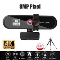2022 new ultra hd 4k webcam with microphone stand for laptop desktop video calling youtube recording usb full hd 1080p 2k web