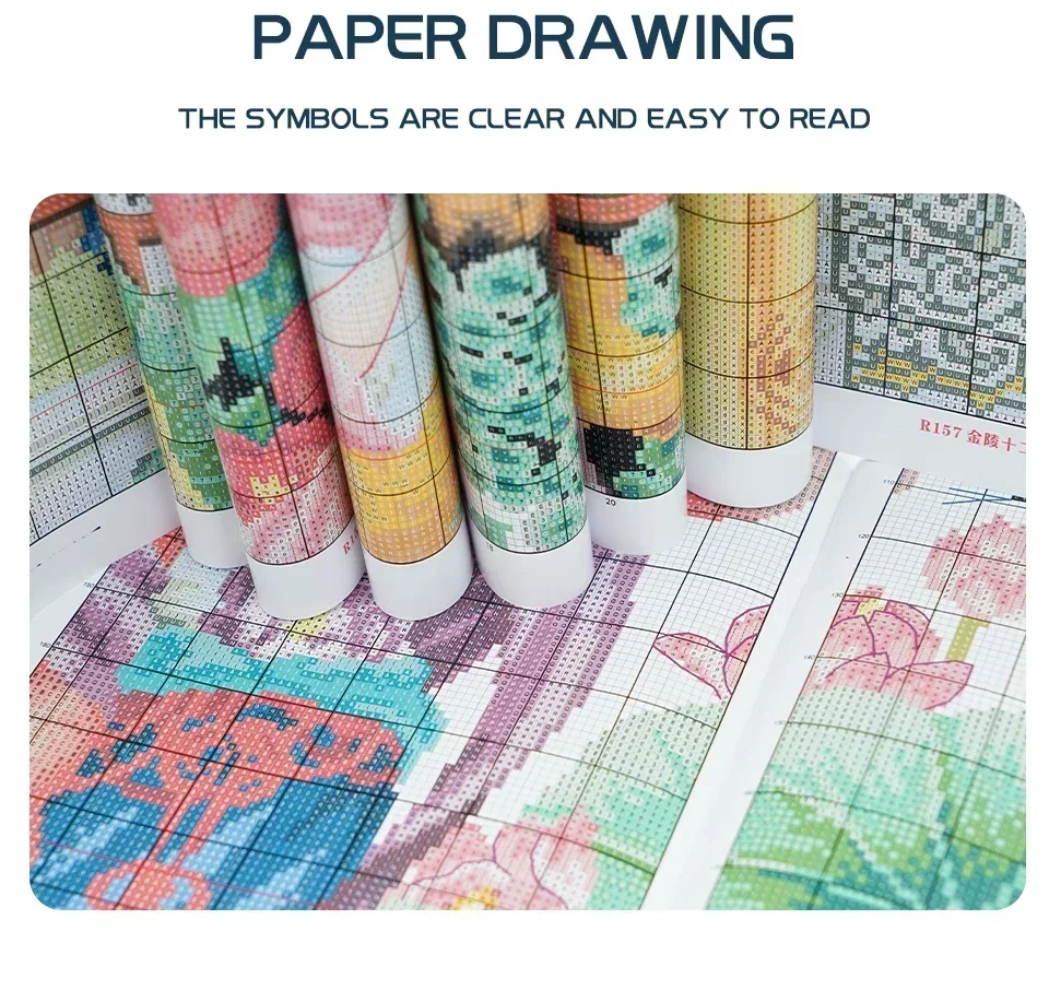 Набор для вышивки крестом Joy Sunday с предварительной печатью легкий узор набор из