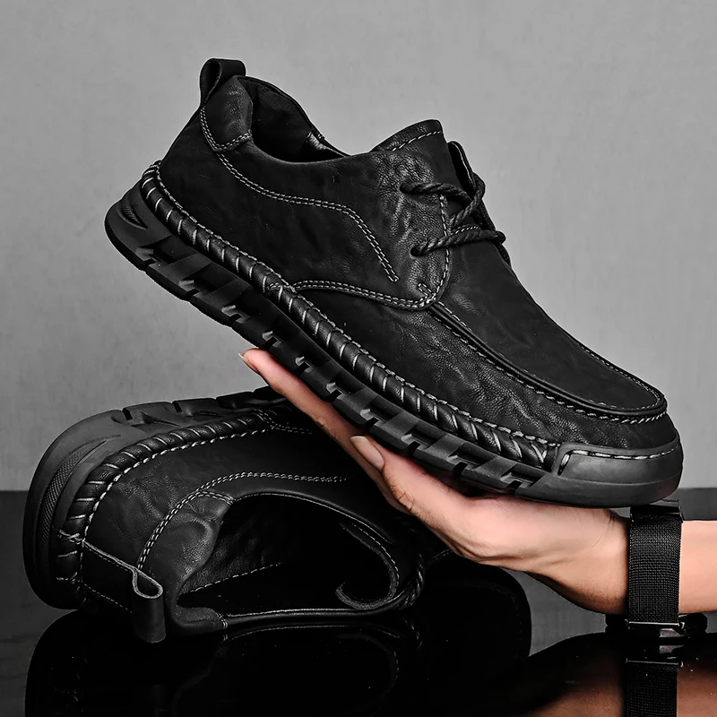 Leather Shoes Casual Business for Men Dress Tenis De Hombre Moccasins Mokasin Caballero Designer