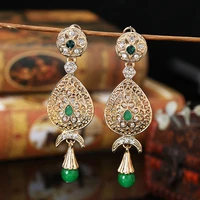 womens earrings carved water drop design earrings chd20825