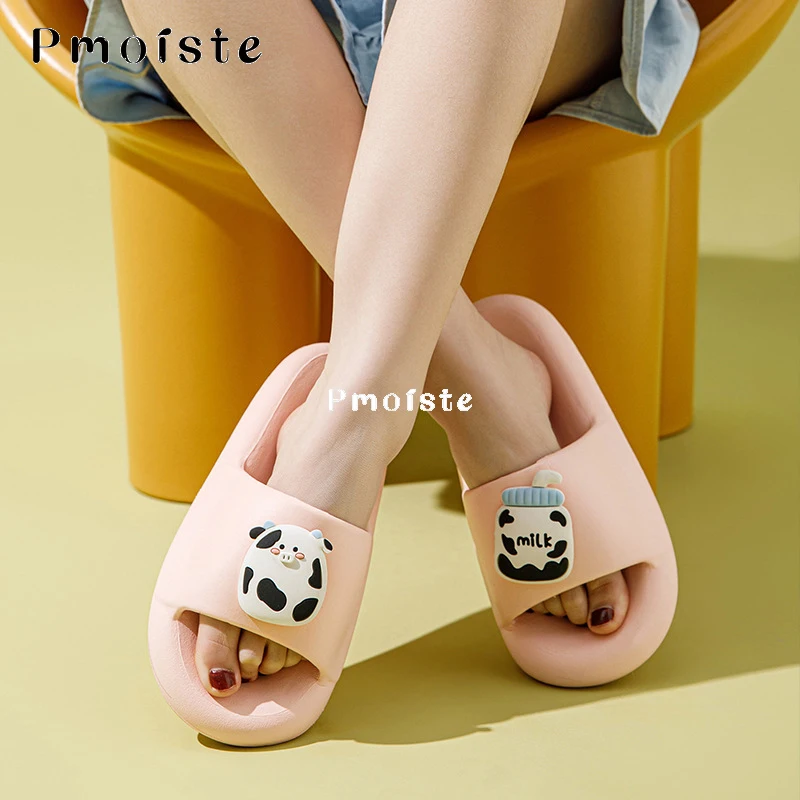 Women's Slippers for Home Cartoon Cute Pig Designer Slide Falt Indoor Summer Shoe Comfotable Soft 2023 EVA House Slipper Female