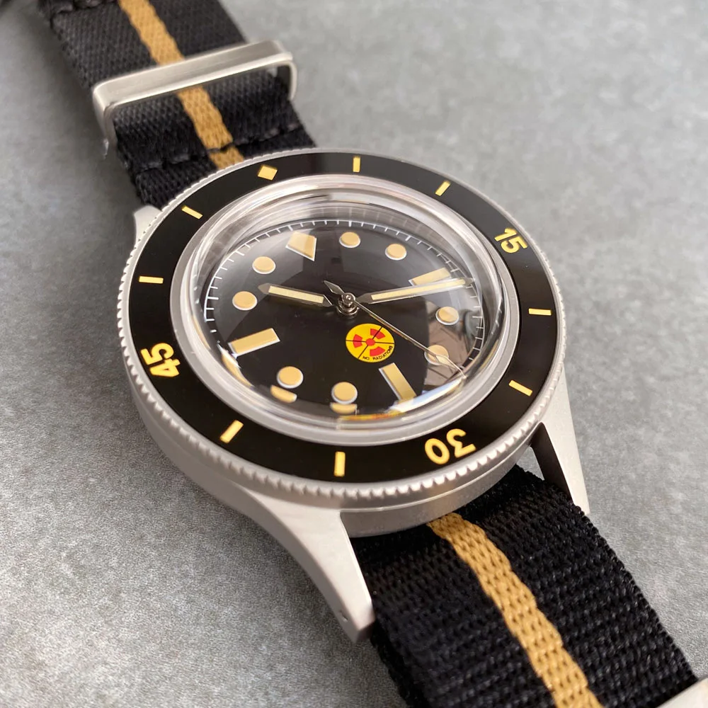 Фото Мужские механические дайверские часы Super C3 Lume Bezel Mark Vintage с механизмом Miyota 8215, куполообразным сапфировым стеклом, водонепроницаемостью 20 бар и корпусом с пескоструйной обработкой. №3