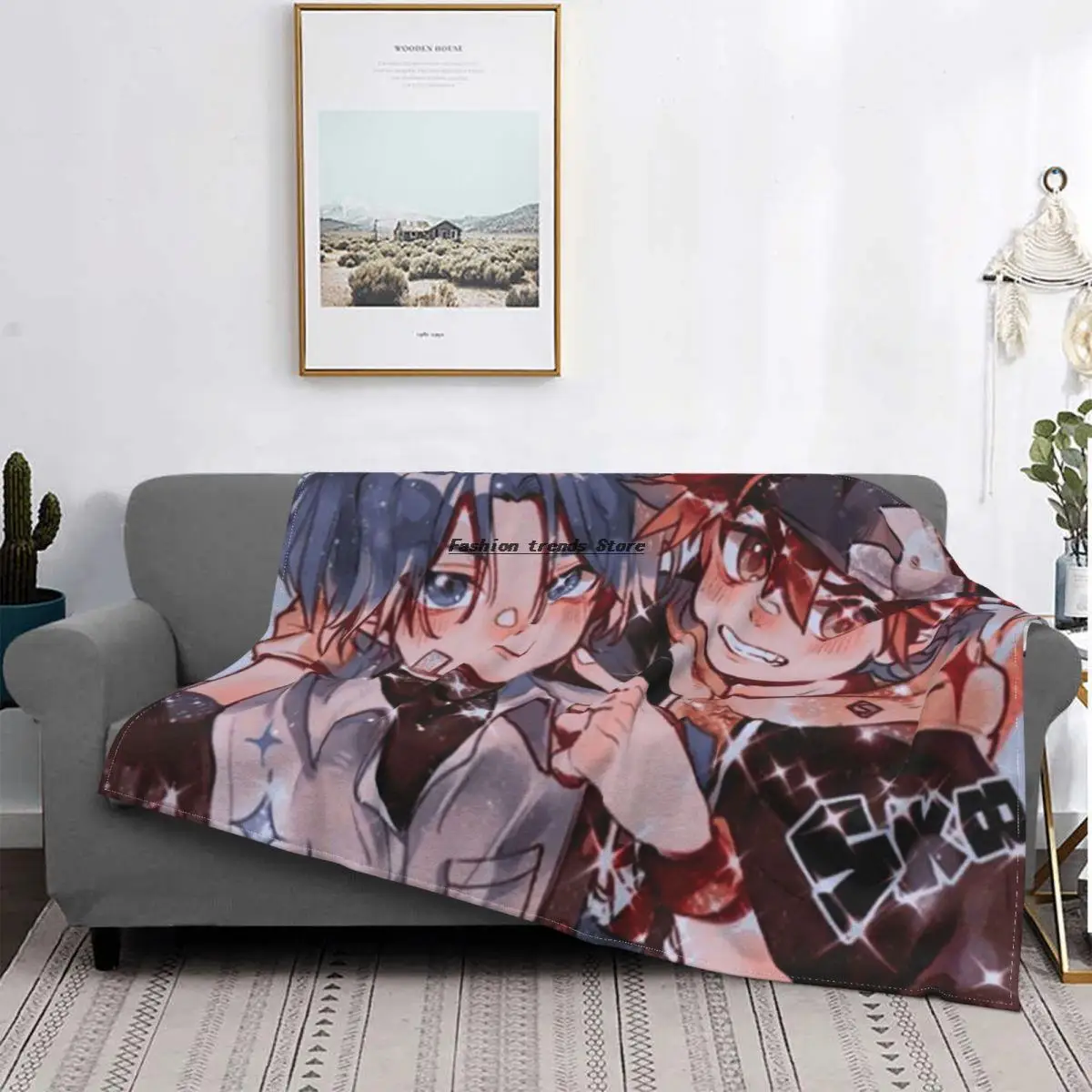 

Sk8 The Infinity Blankets Flannel Summer Reki Langa Yaoi Skateboard Boys Portable Throw Blankets for Sofa Travel Bedspread