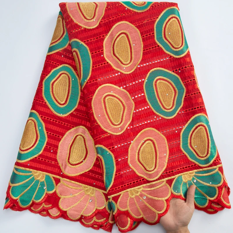 

African Cotton Fabric 2023 High Quality Swiss Voile Lace Fabric in Switzerland For Christmas Wedding Evening Dresses Y3187