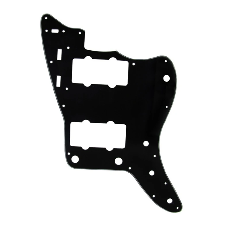 

13-Hole Guitar Pickguard For USA Vintage 60S Jazzmaster And SQ Classic Vibe, 4Ply Black