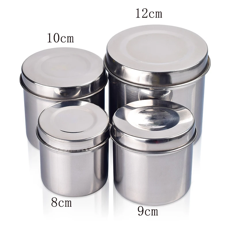 

High Temperature Sterilization Tray Jar Container with Thick Lid Dental Medical Surgical Instruments 6Size