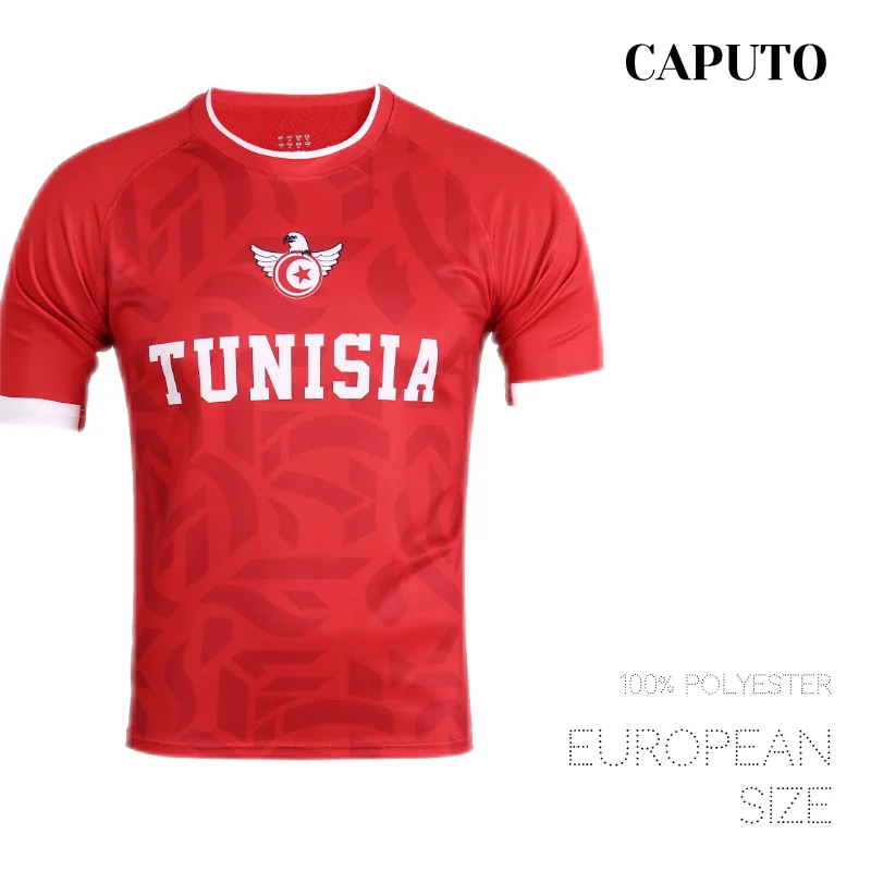 

Tunisia Football Team Jersey European Size Men's T-shirts Casual Shirt for Men Fashion Tshirt Fans Jersey Tops Streetwear Caputo