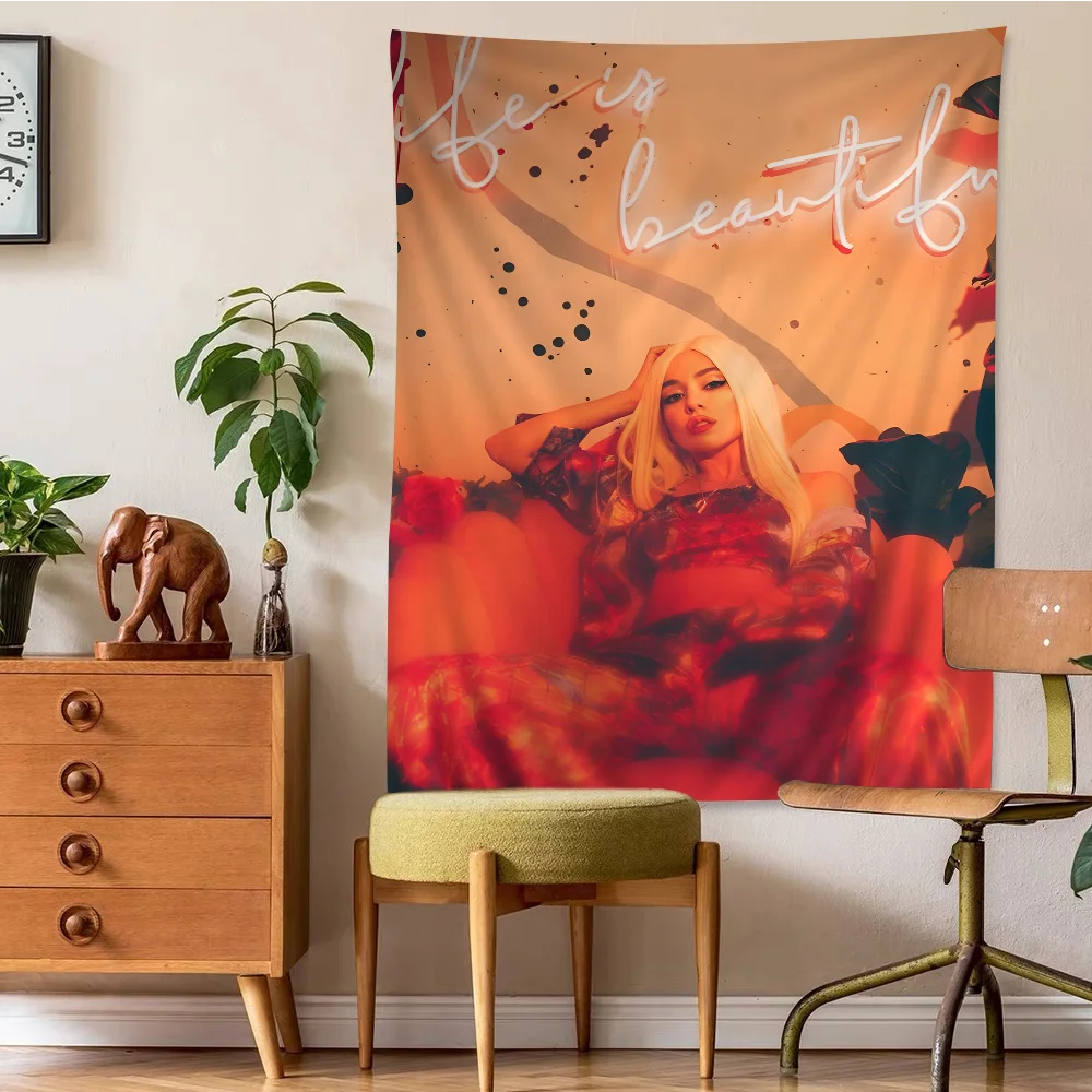 Большой настенный гобелен с принтом Singer A-Ava Max дешевый в стиле хиппи богемный