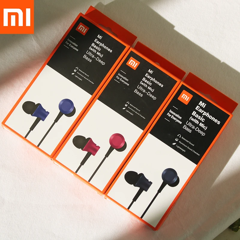 Xiaomi Fresh 3.5MM In-Ear Earphone Sports Deep Bass Basic Headsets With Mic For Poco X3 NFC Redmi Note 11T 11 K30 K20 Pro - купить по