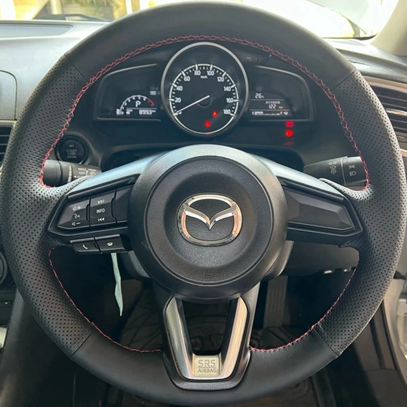 

Искусственная кожа, черный цвет, для Mazda 3 Axela 2017-2019, для Mazda 6 Atenza 2017-2019, искусственная кожа