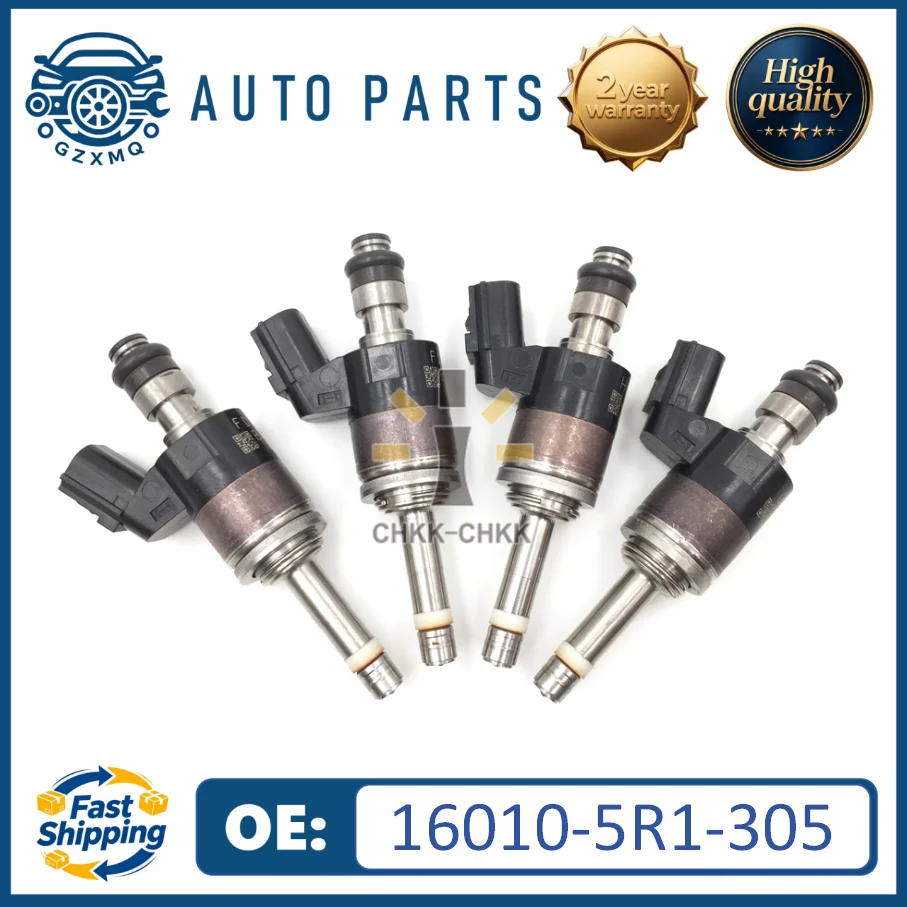 Фото 4 шт. форсунок 16010-5R1-305 для Honda Fit 2015-2019 1.5L KA6MT KACVT (Тип A) # 16010-5R1-315 №1