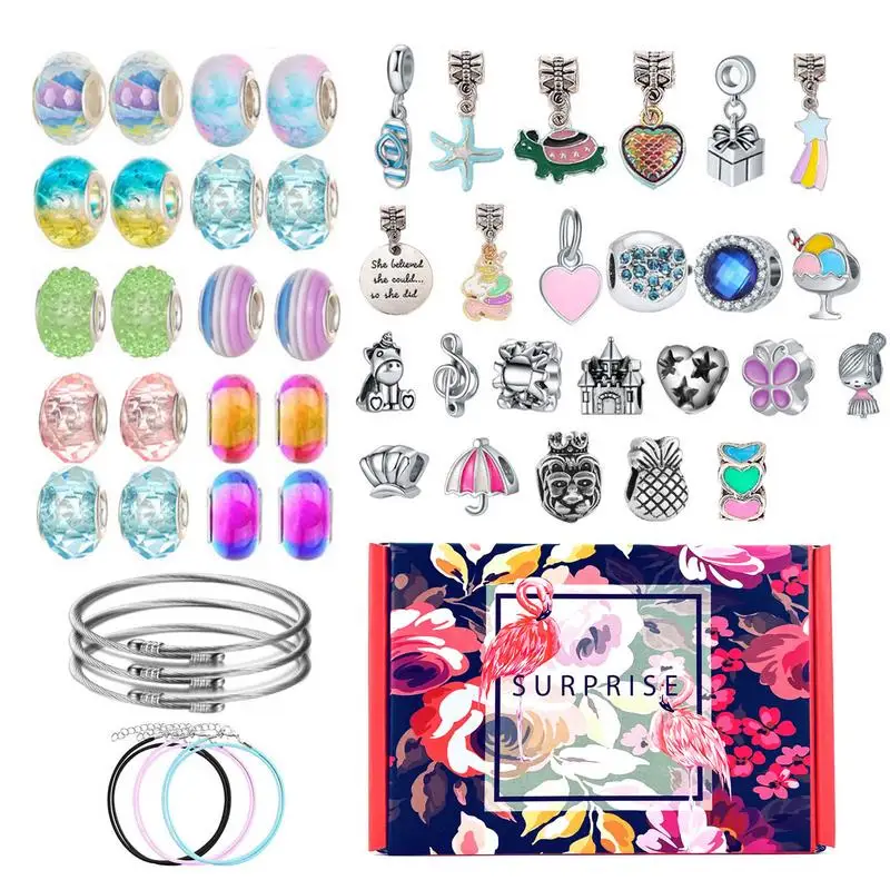 

Charm Bracelet Making Kit Charm Bracelets Making Kit Jewelry Maker Kit Improve Hand-eye Coordination Deepen Parent-child