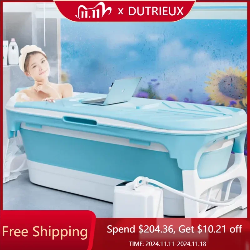 Сильная душевая белая Ванна большая Женская Складная для взрослых с ногами