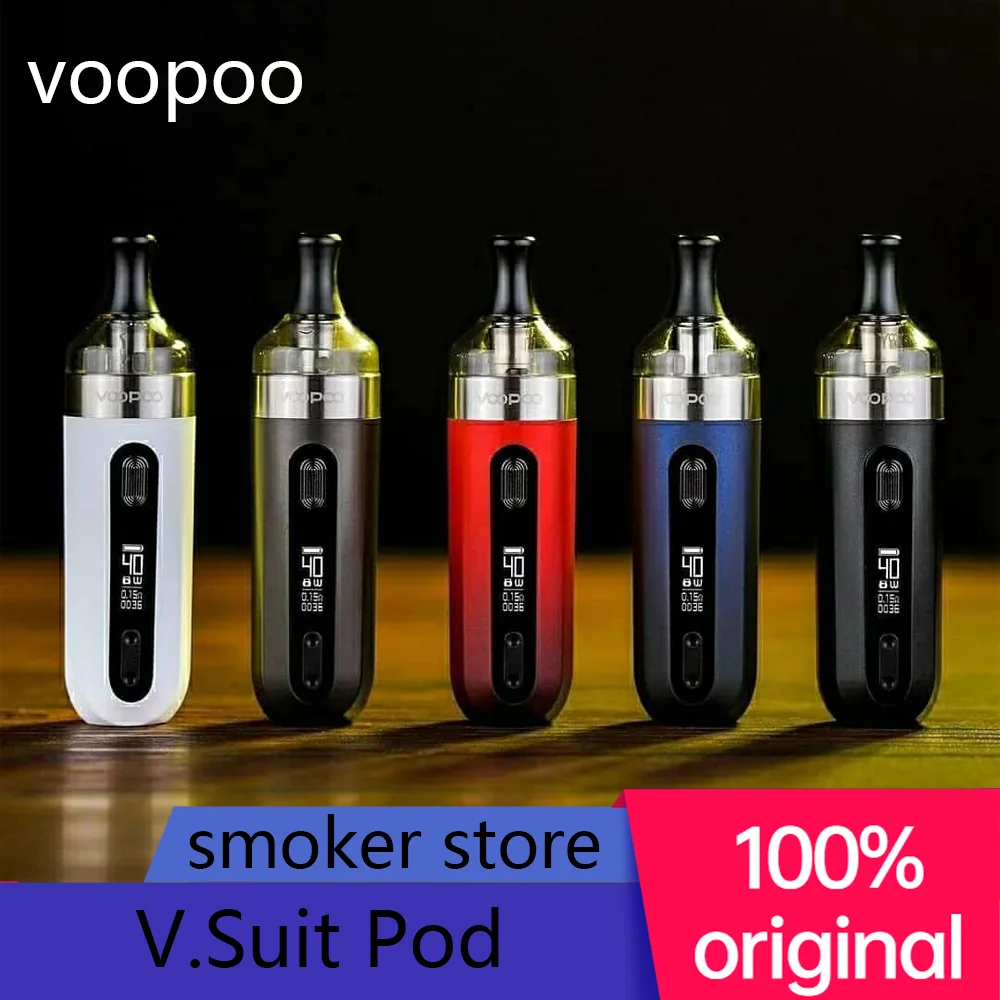 

Original VOOPOO V.Suit Pod Mod Kit PnP TR1 TM2 Coil 1200mAh Built-In Battery MTL Pod 2ml 40W Vape Vaporizer Electronic Cigarette