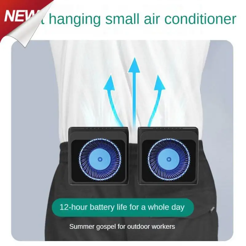 

Neck Hanging Strong Air Volume Brushless Motor Waist Hanging Peace Of Mind Wind Gathering Skin Friendly Material Fan Portable