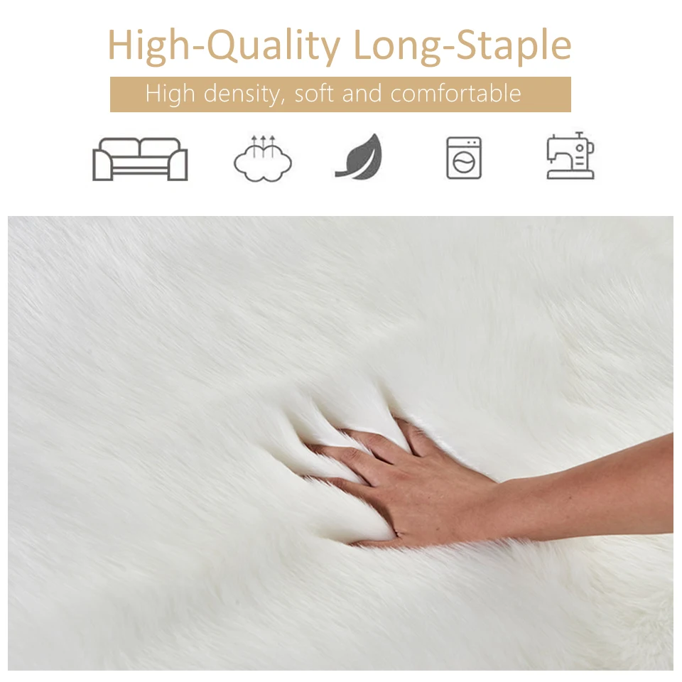 Пушистый чехол для подушки меховые Подушка Чехол шик домашнего декора плюшевая