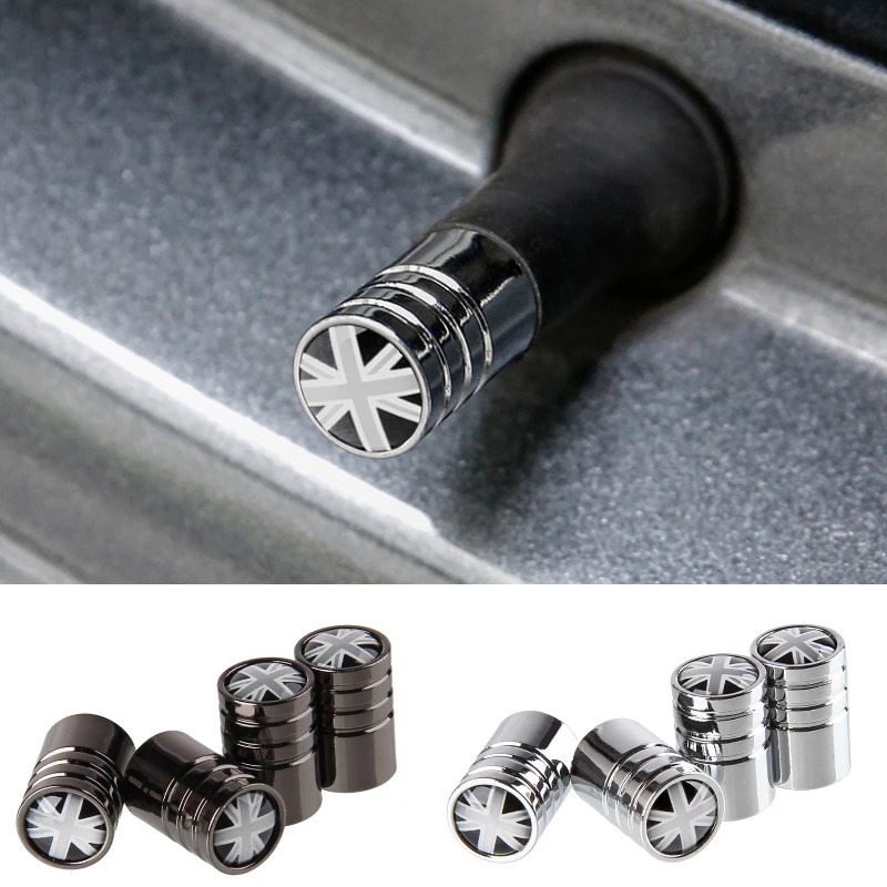 Стайлинг автомобиля колпачки для стержней клапанов шин крышки с британским