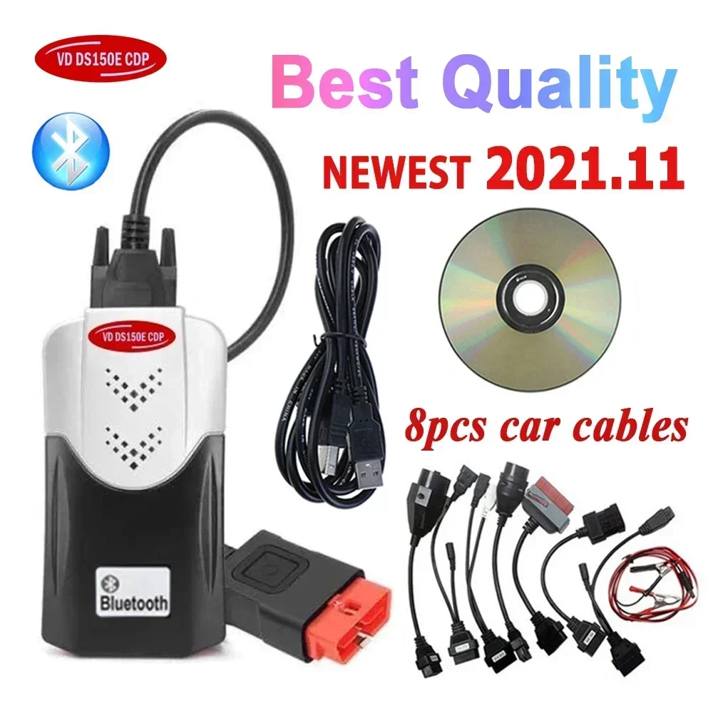 2023 Лучший VD DS150E CDP Bluetooth 2021.11 НОВЫЙ Keygen 2020.23 для TNESF DELPHIS ORPDC Автомобиль Грузовик Obd Obd2