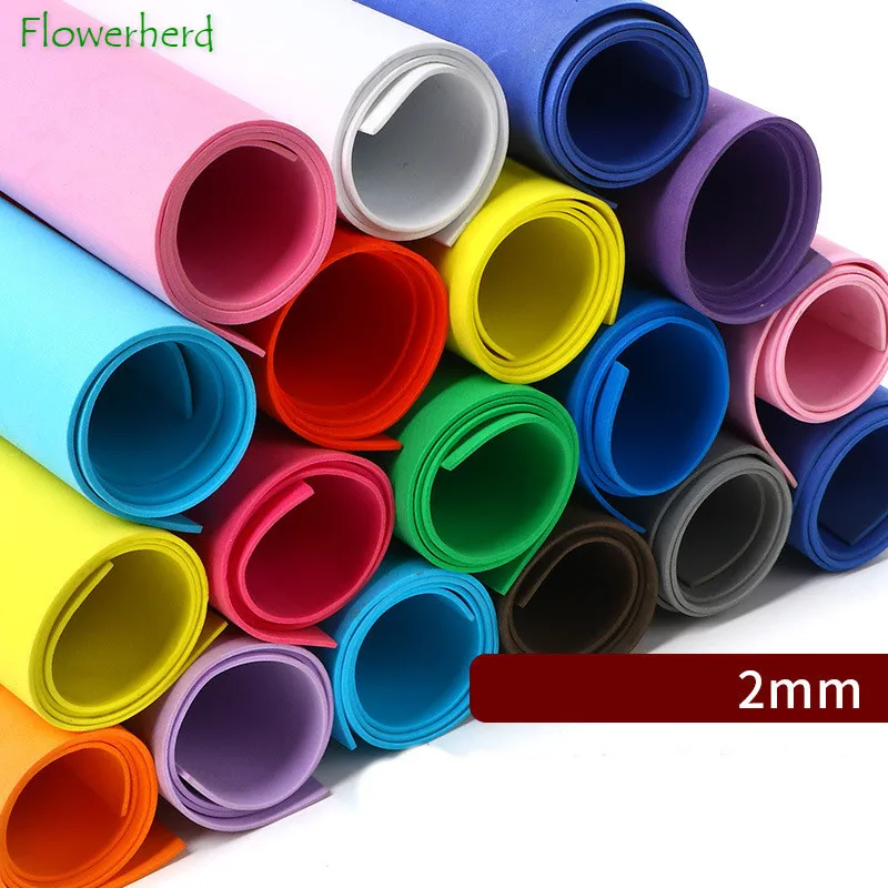 Craft EVA Foam Sheets 2mm Multi-Size EVA Foam Paper Thick for Craft Projects Kids DIY Projects Classroom Parties Sewing and More