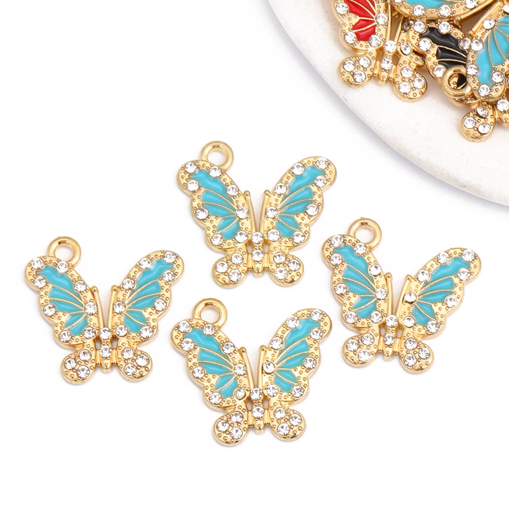 10 шт. разноцветные блестящие подвески в виде животных