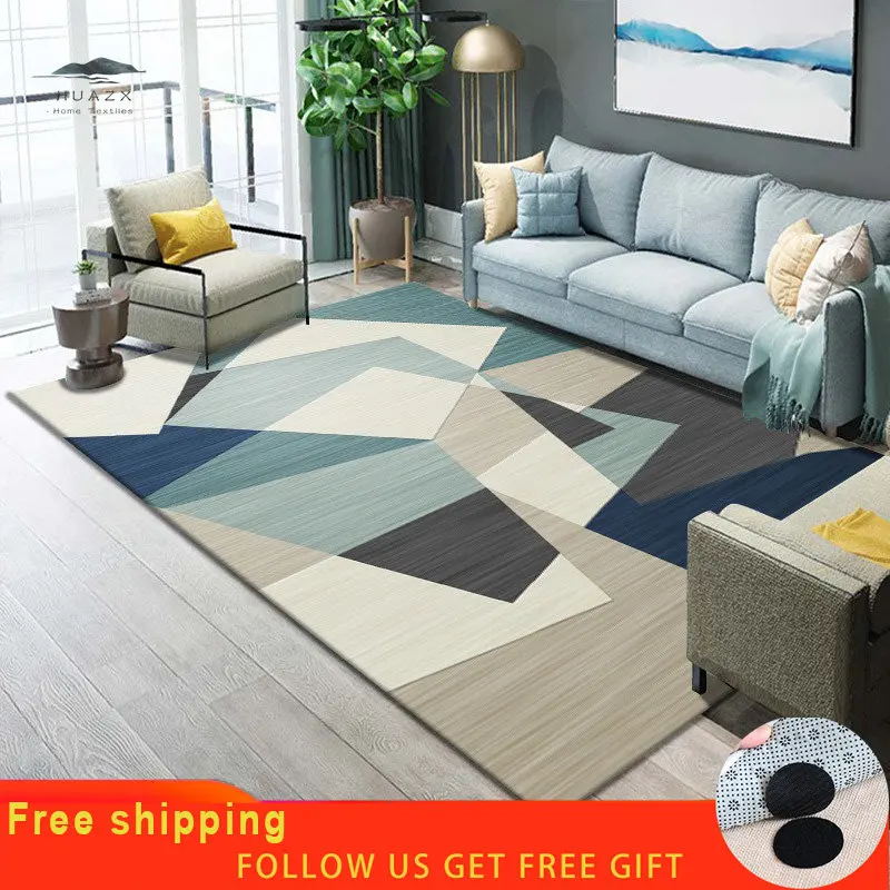 

коврик в ванную комнату кресло для гостиной Геометрический Коврик для простой гостиной Противоскользящий напольный коврик для ванной комнаты большой прикроватный скандинавский декоративный коврик для дивана