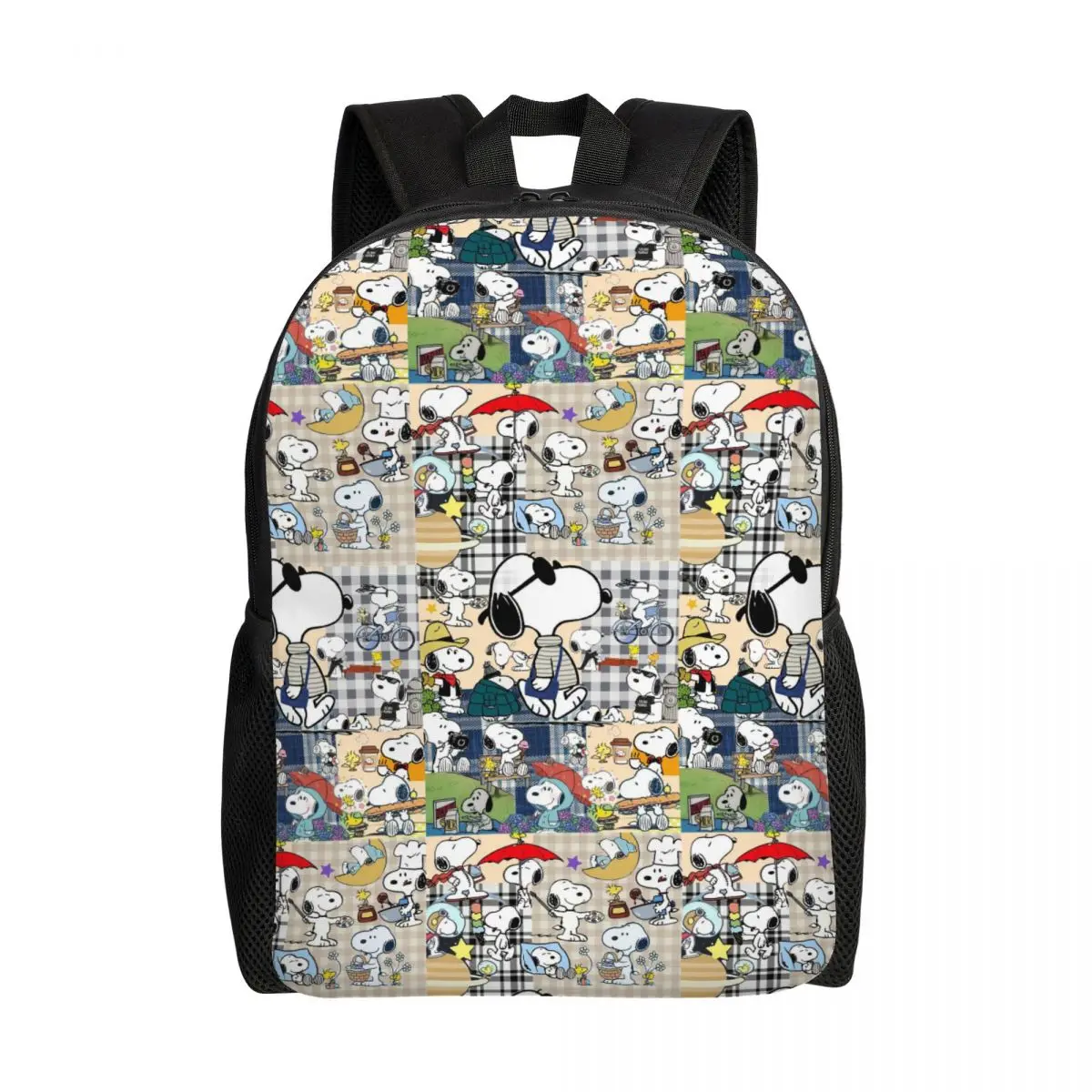 Рюкзаки с коллажем для мужчин и женщин сумки студентов колледжа ноутбуков 15