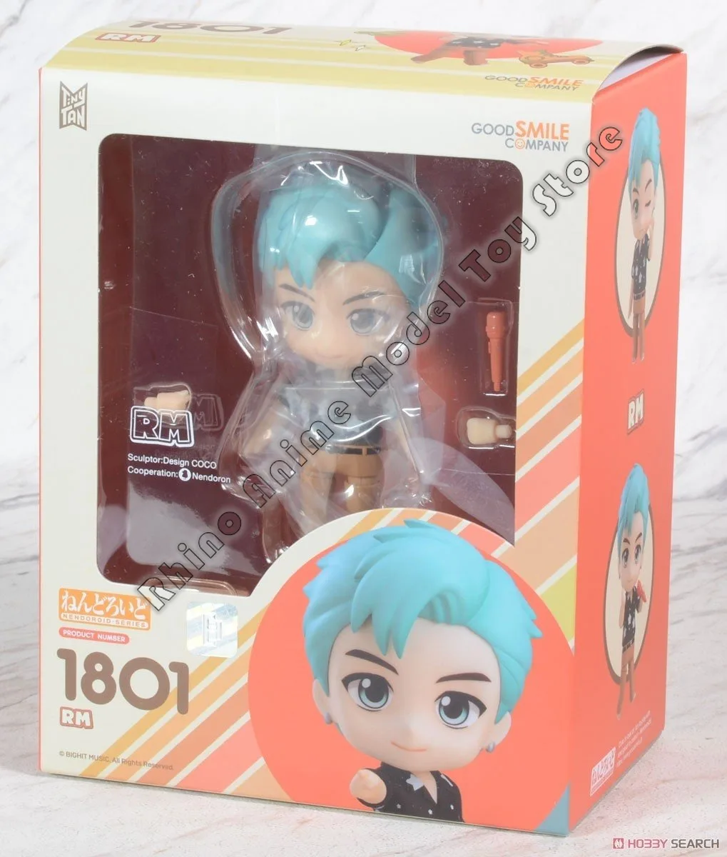 Фото В наличии Оригинальный GSC Nendoroib # 1801 TinyTAN RM Фигурка, 10 см Аниме Коллекционная игрушечная статуя из Японии, подарок и украшение №2