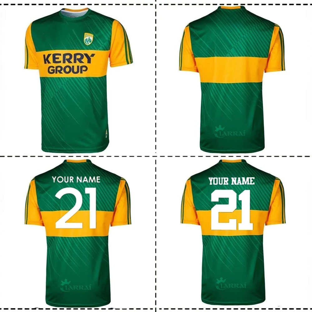 

2021 Kerry Home Jersey 2021 IRELAND DUBLIN TRAINING RUGBY JERSEY size S--5XL