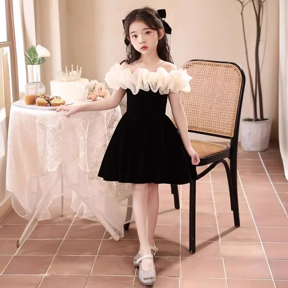 Модное бальное платье принцессы для девочек Новое Детское на день рождения