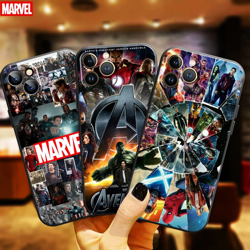 

Marvel Avengers For Apple iPhone 11 12 13 Pro Max 12 13 Mini X XR XS Max SE 6 6S 7 8 Plus Phone Case Carcasa Soft Funda