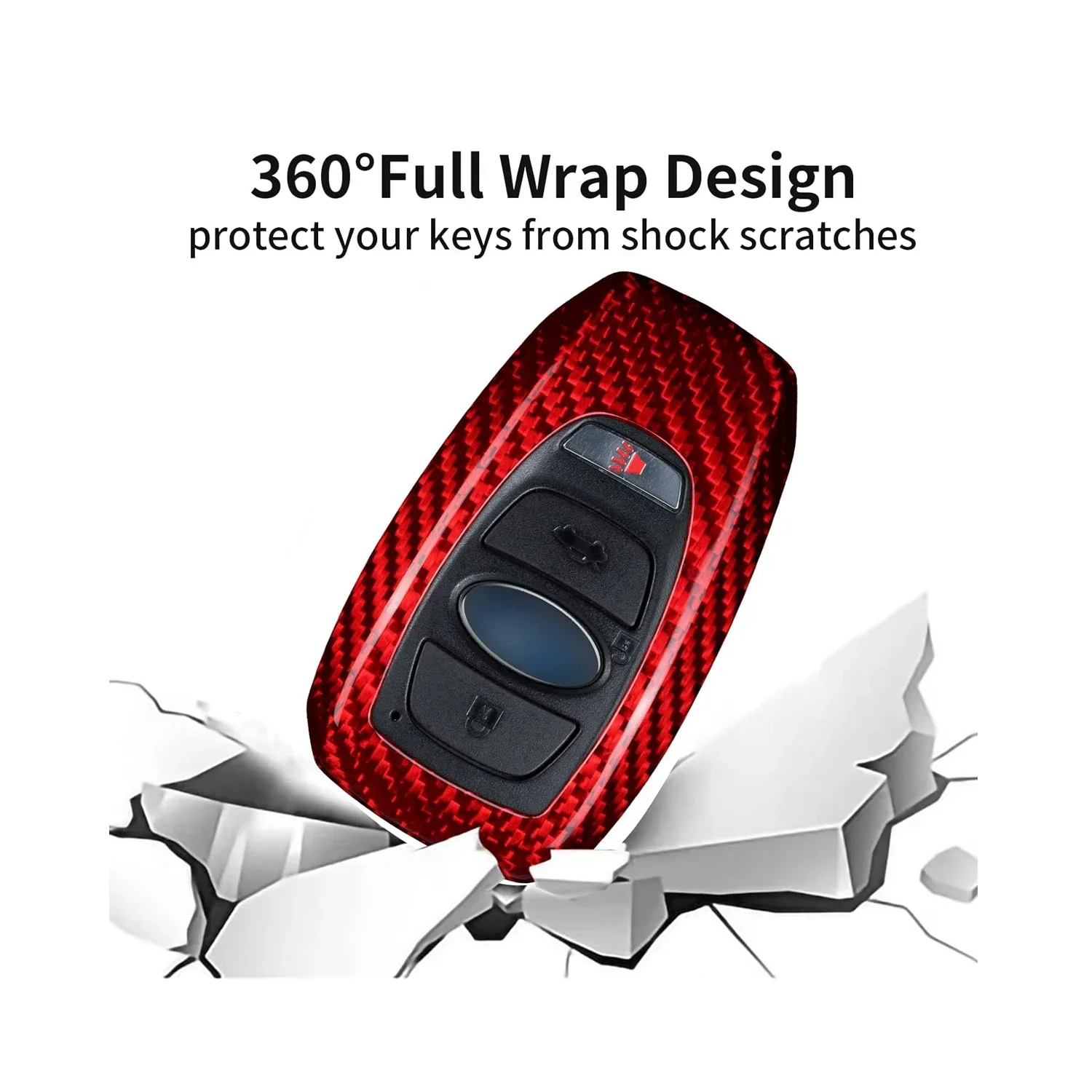 Чехол для ключей из углеродного волокна защитный чехол Subaru BRZ XV OutbackForester Ascent Crosstrek