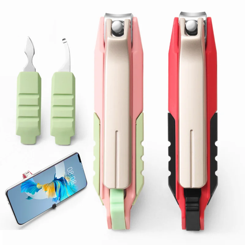 

Многофункциональная машинка для стрижки ногтей, креативный бритвенный скребок из нержавеющей стали, с защитой от брызг, профессиональные инструменты для маникюра