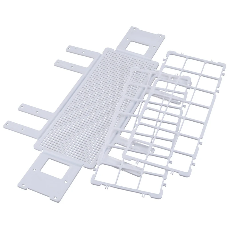 

10X Plastic Test Tube Rack For 30Mm Tube, 21 Well, White,Detachable (21 Hole)