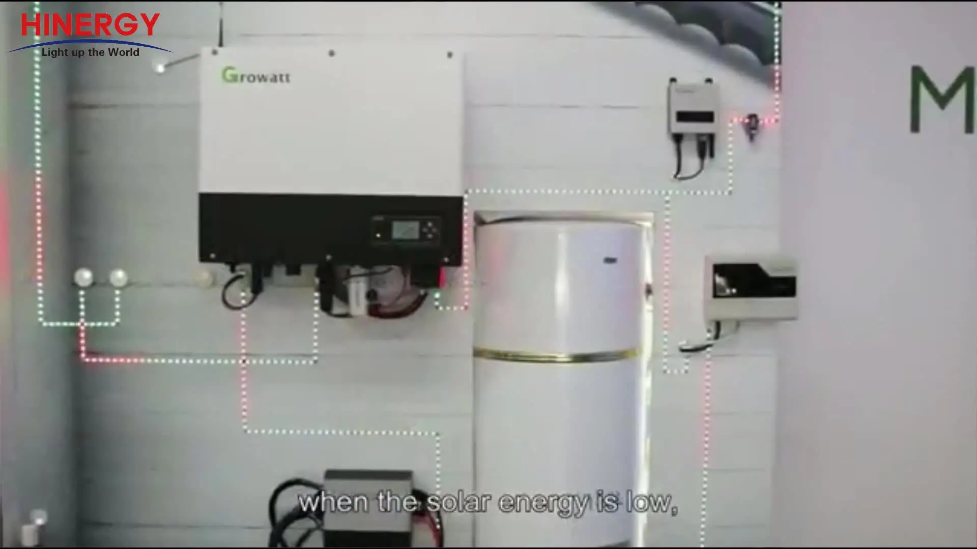 Гибридный солнечный инвертор для хранения энергии Growatt 4kw-10 кВт |