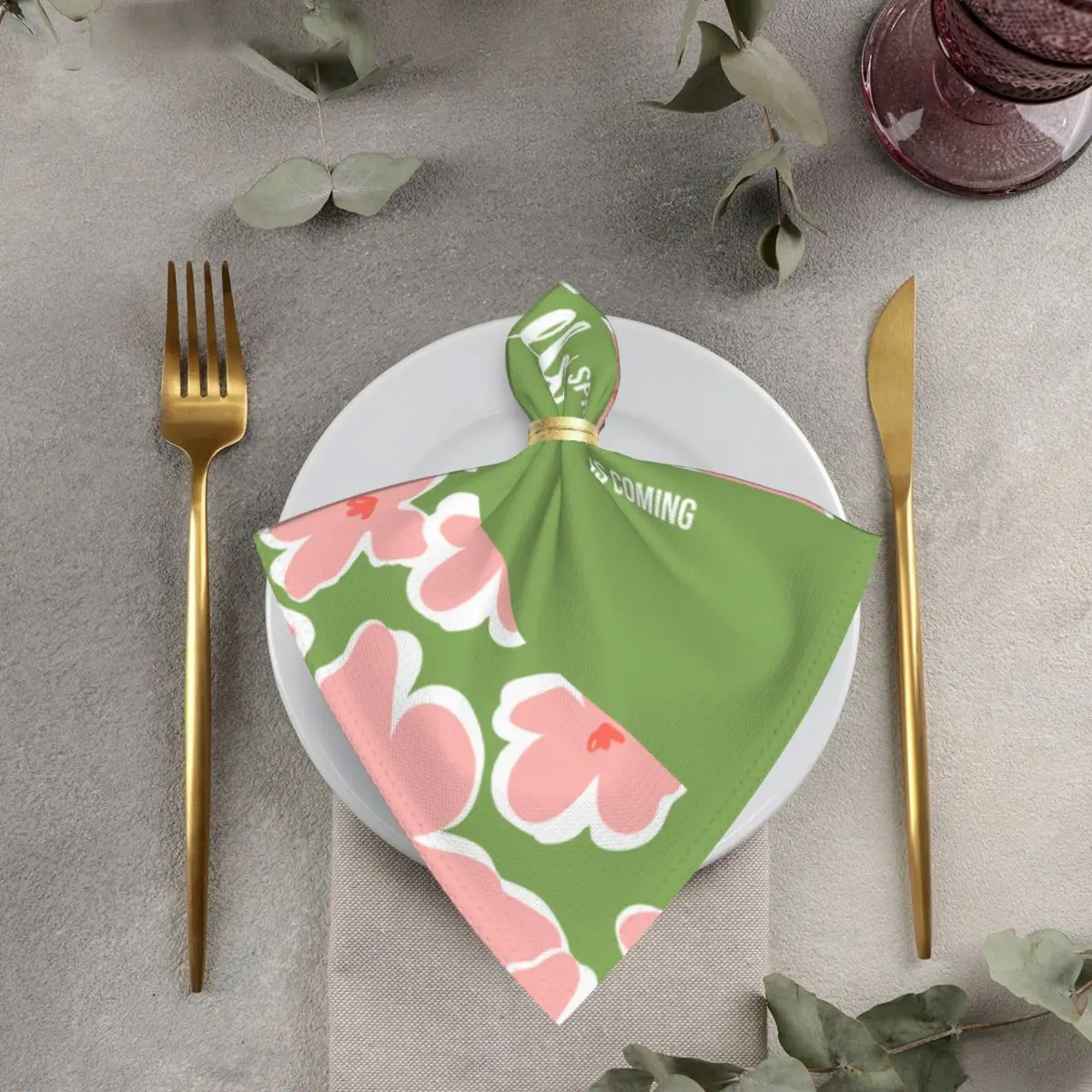 

Rainbow Table Napkins 50x50cm Cloth Mat Tea Towels Fabric for Kitchen Wedding Dish Decor Paper Serving Matting Napkin Theedoek