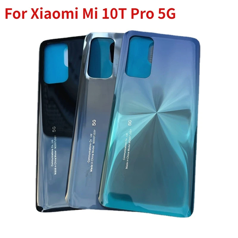 

6.67" Battery Back Cover For Xiaomi Mi 10T Pro 5G Glass Panel Rear Door Mi10T Housing Case Glass With Adhesive Replace