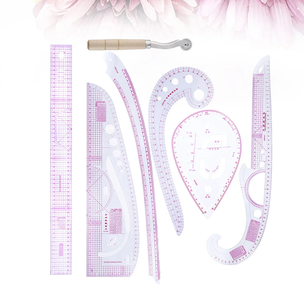 

Ruler Rulers Curve Tailor Dressmakers Sewing Design Pattern Template Marking Stencil Bendable Circular Spacer Quilting Tools