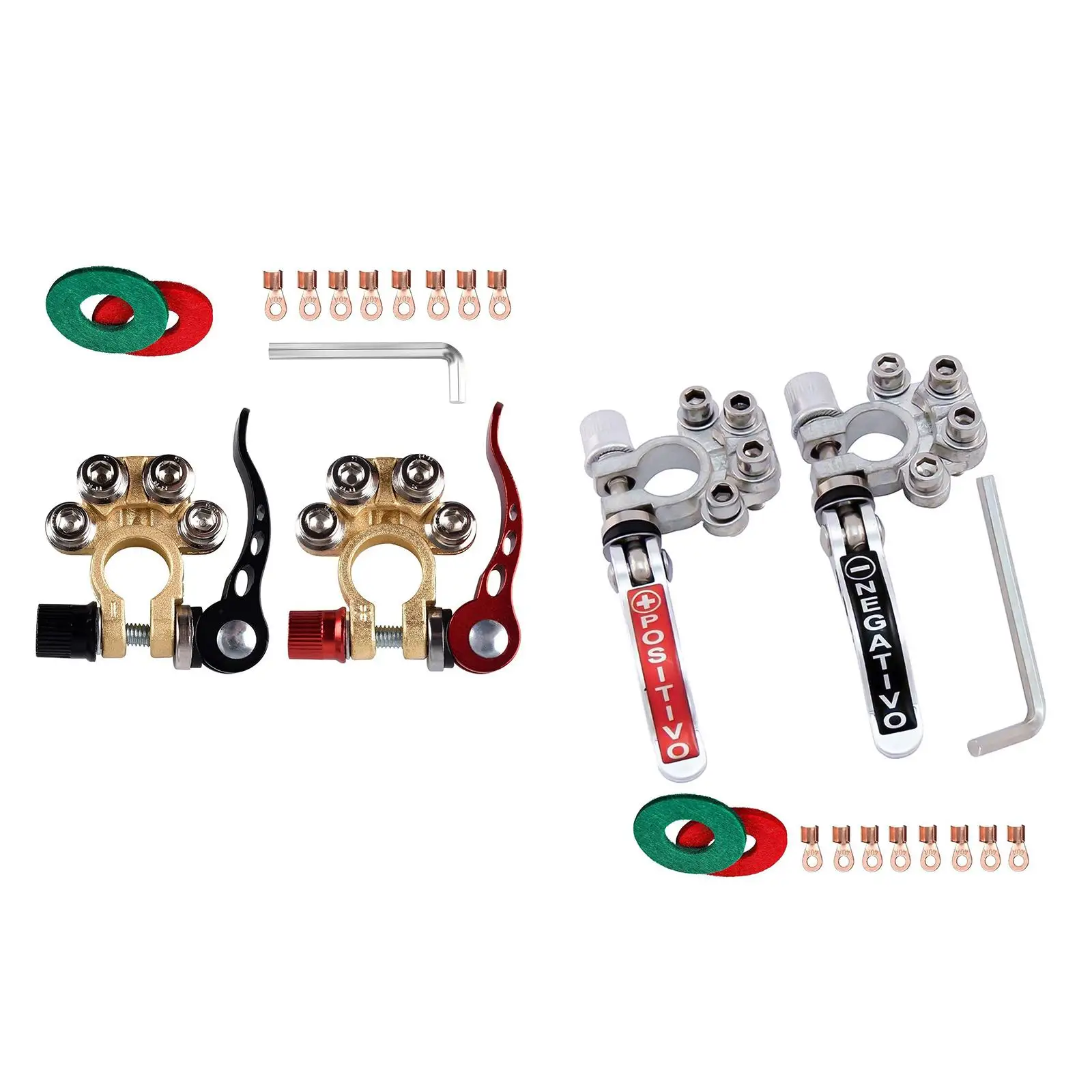 

Клеммный соединитель для аккумулятора, универсальная латунь для SAE Jis типа A, клемма для автомобильного аккумулятора, для автомобилей, домов ...