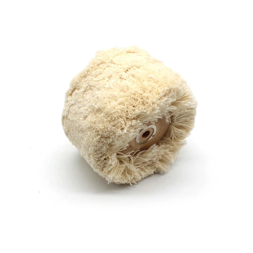 Полировальный круг с хлопчатобумажной нитью и деревянной металлической