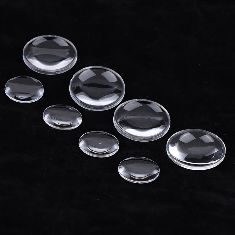 

5pcs Acrylic Optical Lens 25mm 34mm 37mm Diameter Plano Convex Lens VR glasses