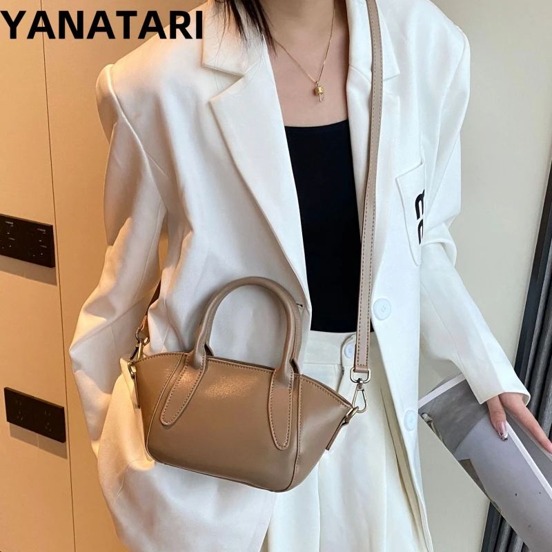 Винтажная сумка на плечо YANATARI из натуральной кожи для женщин воловьей через