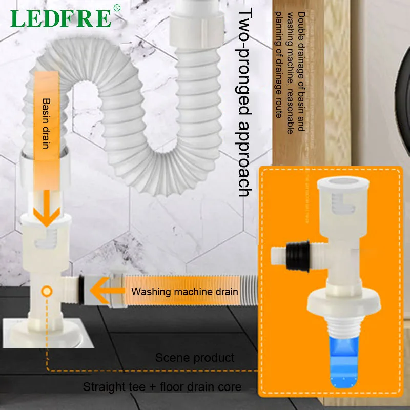 LEDFRE пластиковый шланг для стиральной машины разветвитель адаптер стирки дома