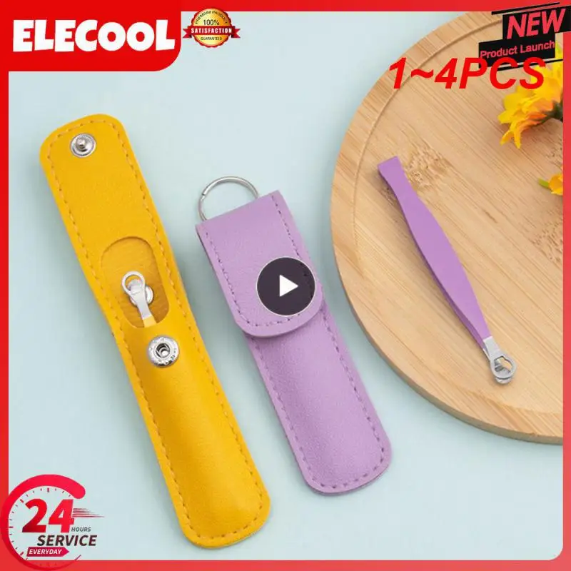 

1~4PCS Universal Nose Hair Trimming Tweezers Stainless Steel Eyebrow Nose Hair Cut Manicure Facial Trimming Makeup Scissors