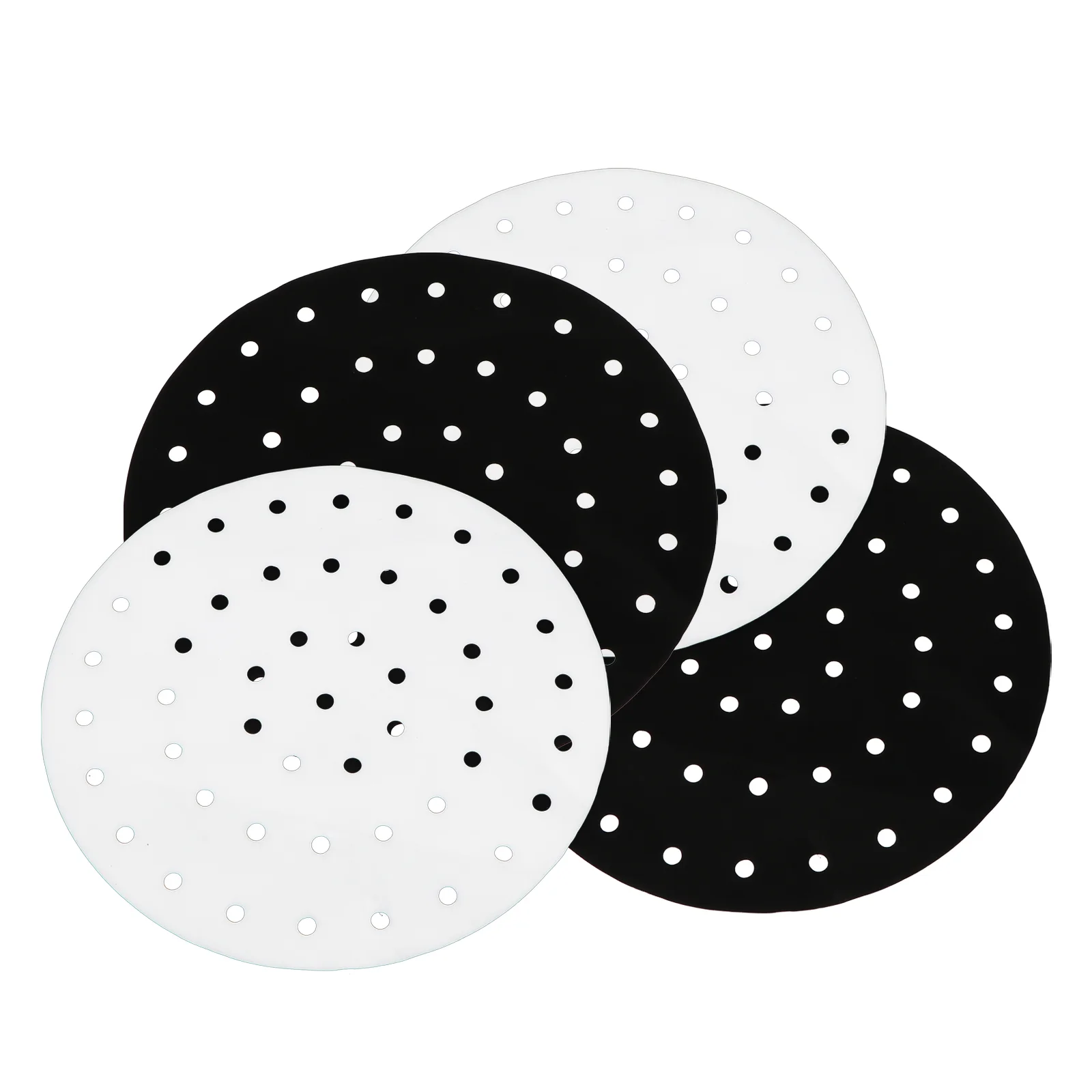 

Fryer Air Mat Liner Steamer Paper Liners Silicone Baking Round Sheets Parchment Steaming Grill Nonstick Padbasket Reusable Dim