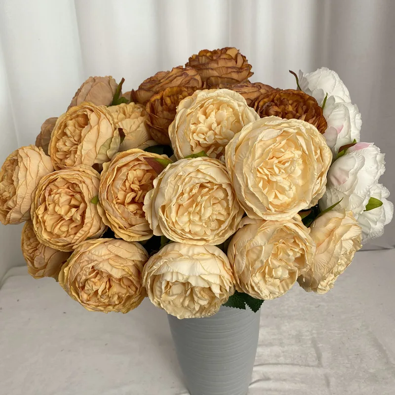 

Искусственные цветы, букет шелковых роз, искусственные цветы, украшение для дома и гостиной, имитация розовых и красных цветов