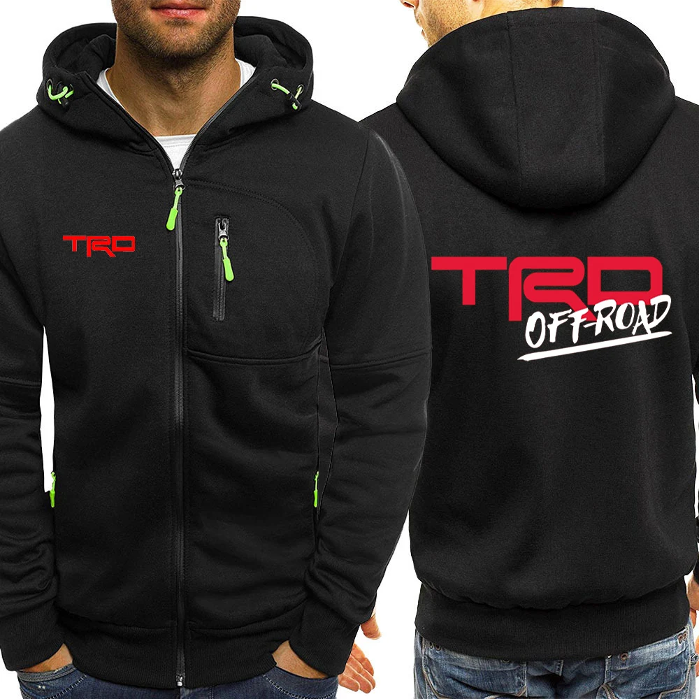 

Toyota Trd Logo Spring Men's JacketHooded Coats Casual Zipper Sweatshirts Male Tracksuit Fashion Jacket Clothing Outerwear